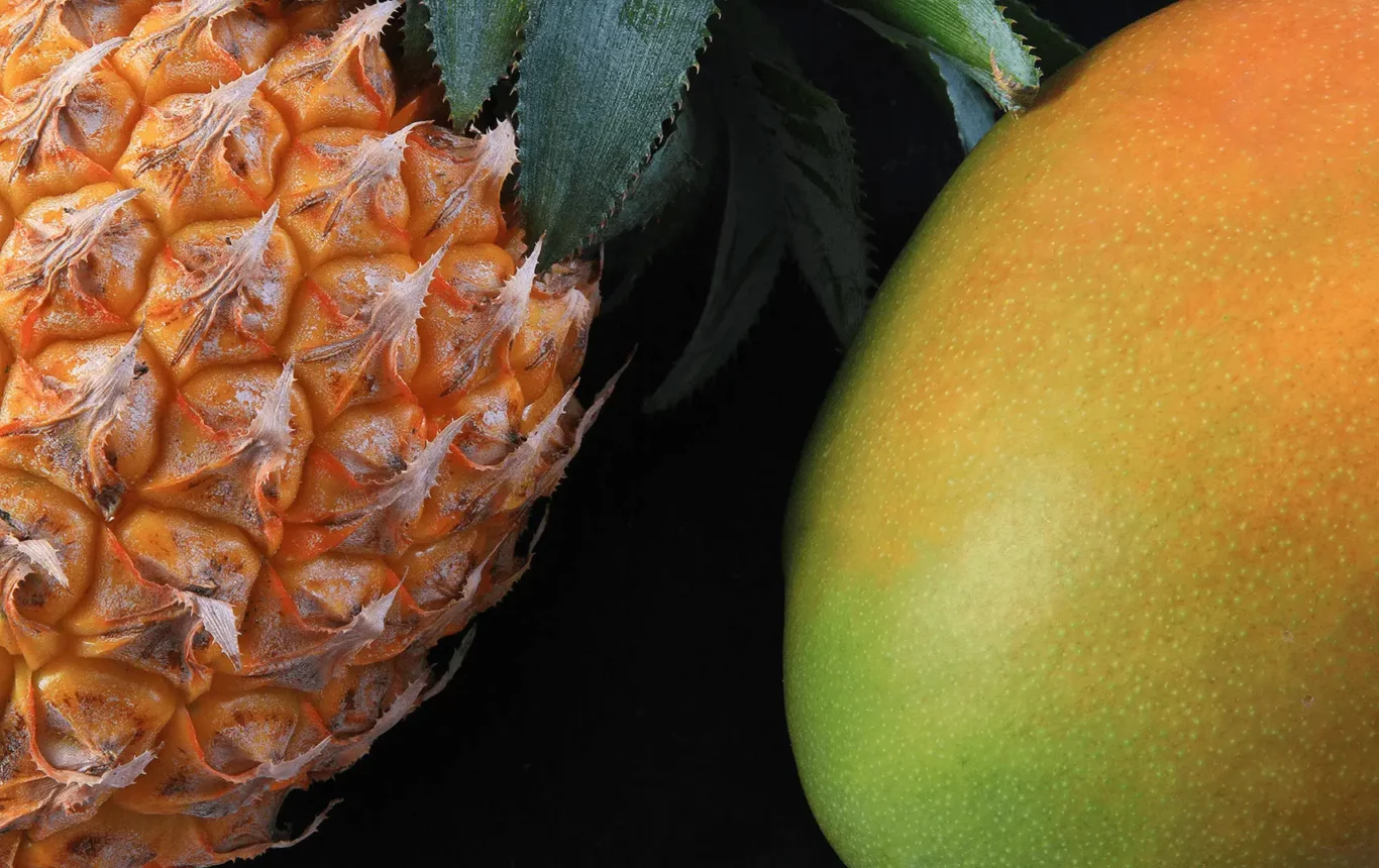 Ananas et mangue